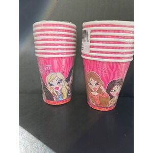 16 Vtg Bratz Birthday Party Cups Supplies 2001 Fashion Fierce Unique  NOS